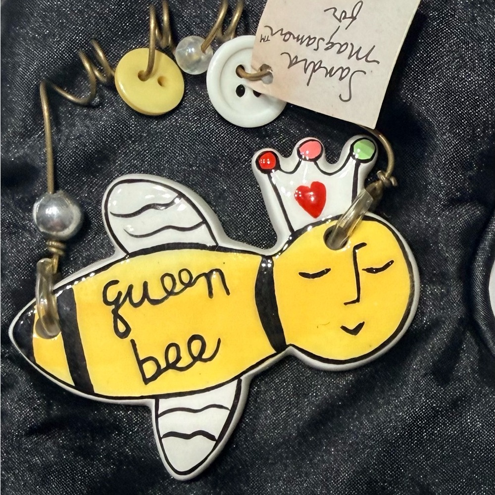 Queen Bee Ceramic Ornament